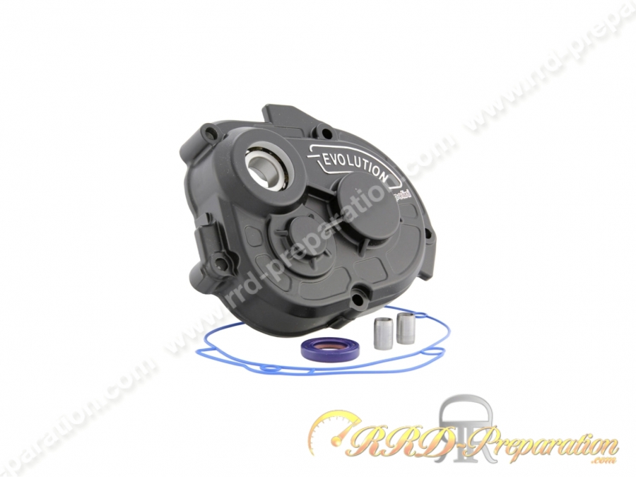 Carter de transmission POLINI Evolution (axe 12 ou 16mm) pour scooter PIAGGIO / GILERA (Typhoon, NRG...)