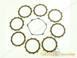 Jeu de 8 disques d'embrayage garnis ATHENA pour SUZUKI RMZ 250 de 2007 à 2022