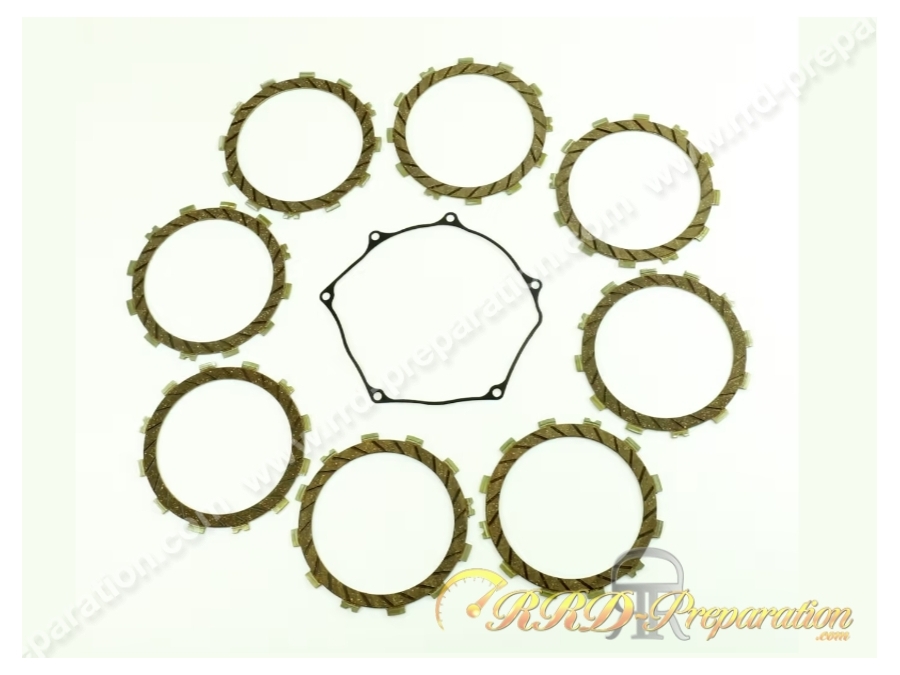 Jeu de 8 disques d'embrayage garnis ATHENA pour SUZUKI RMZ 250 de 2007 à 2022