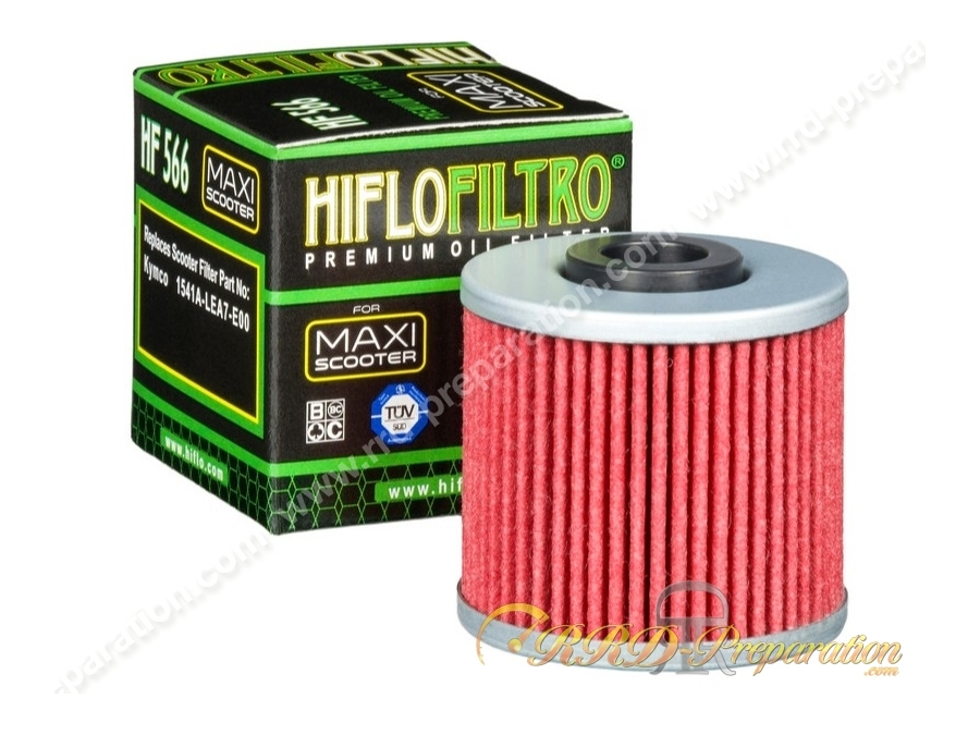 Filtre à huile HIFLO FILTRO pour scooter KAWASAKI J300, KYMCO DOWNTOWN, K-XCT, PEOPLE, SUPER DINK, X-TOWN... 125, 200 et 300