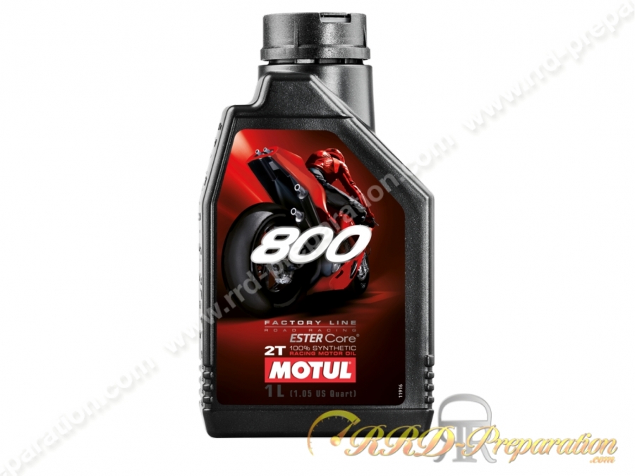 Huile moteur MOTUL 800 LINE ROAD RACING 100% Synthèse 2 temps 1L