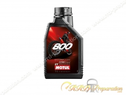 Huile moteur MOTUL 800 LINE OFF ROAD 100% Synthèse 2 temps 1L ou 4L au choix