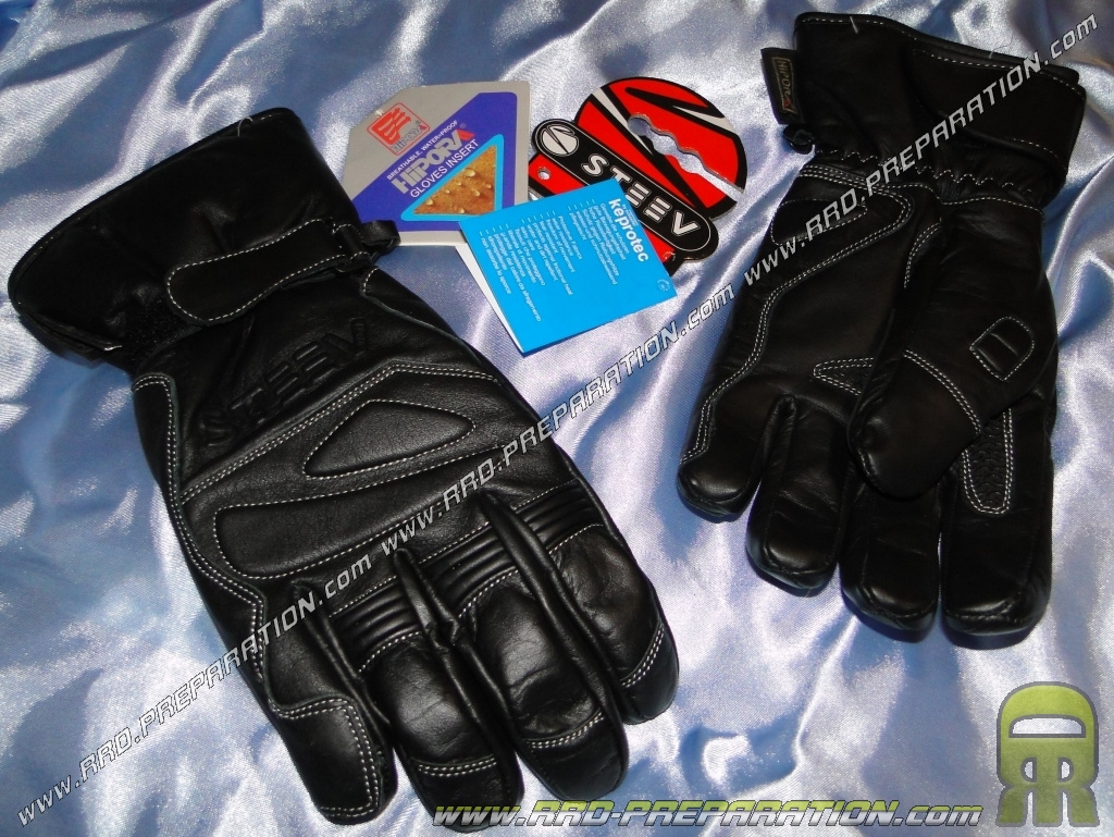 long leather winter gloves