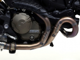 exhaust manifold (without silencer), fitting ... Motorcycle DUCATI MONSTER 821, 821 RIZOMA ...